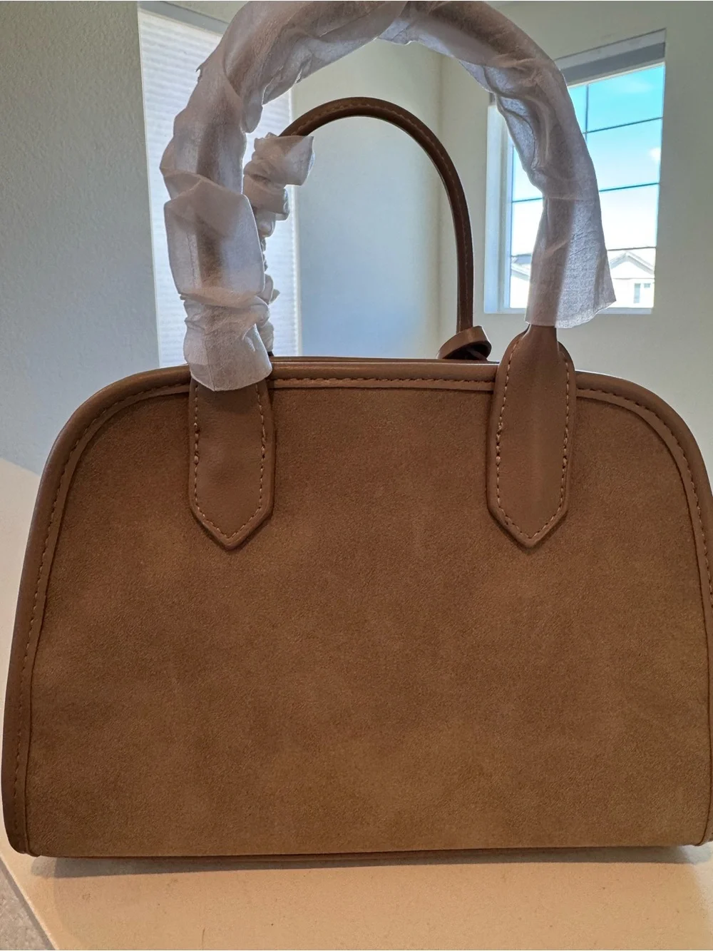 House of LittleBunny Kim 25cm Suede PU Leather in Tan